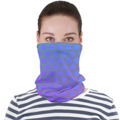 Hex Circle Points Vaporwave One Face Seamless Bandana (adult) by WetdryvacsLair