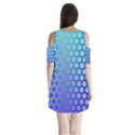 Hex Circle Points Vaporwave Three Shoulder Cutout Velvet One Piece View2