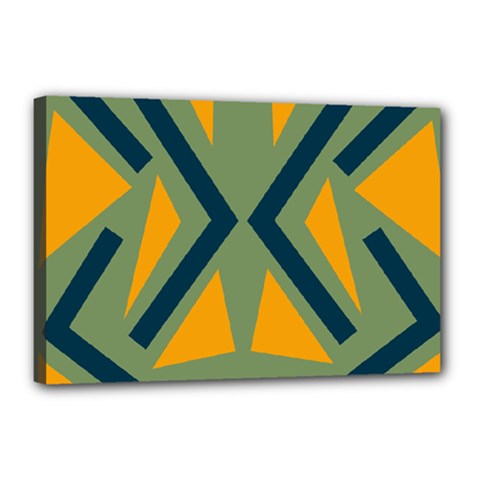 Abstract Geometric Design    Canvas 18  X 12  (stretched) by Eskimos