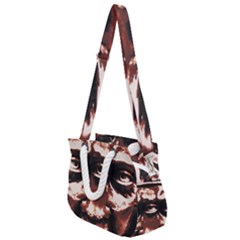 Creepy Head Portrait Artwork Rope Handles Shoulder Strap Bag by dflcprintsclothing