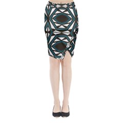 Abstract Pattern Geometric Backgrounds Midi Wrap Pencil Skirt by Eskimos