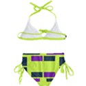 Abstract pattern geometric backgrounds Kids  Classic Bikini Set View2