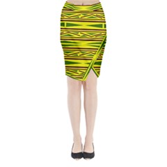 Abstract Pattern Geometric Backgrounds Midi Wrap Pencil Skirt by Eskimos