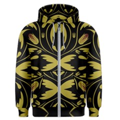 Folk Flowers Print Floral Pattern Ethnic Art Men s Zipper Hoodie by Eskimos