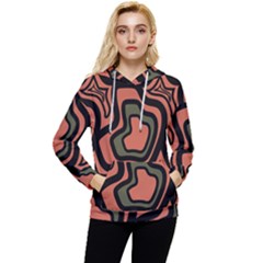 Abstract Pattern Geometric Backgrounds Women s Lightweight Drawstring Hoodie by Eskimos