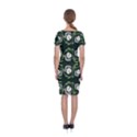 Folk flowers print Floral pattern Ethnic art Classic Short Sleeve Midi Dress View2