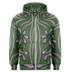 Folk Flowers Print Floral Pattern Ethnic Art Men s Zipper Hoodie by Eskimos