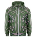 Folk flowers print Floral pattern Ethnic art Men s Zipper Hoodie View1