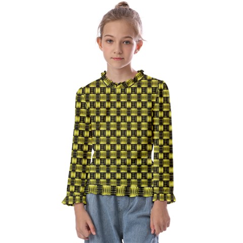 Glow Pattern Kids  Frill Detail Tee by Sparkle