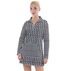 Diamond Pattern Women s Long Sleeve Casual Dress by Sparkle