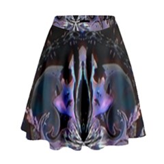 The High Priestess Card High Waist Skirt by MRNStudios