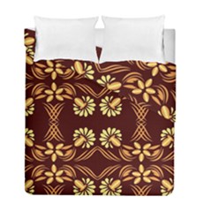 Folk Flowers Print Floral Pattern Ethnic Art Duvet Cover Double Side (full/ Double Size) by Eskimos