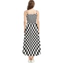 Illusion Checkerboard Black And White Pattern Boho Sleeveless Summer Dress View2