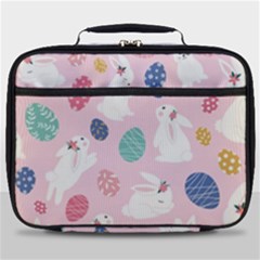 Cute Bunnies Easter Eggs Seamless Pattern Full Print Lunch Bag by Jancukart