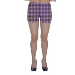 Seamless Psychedelic Pattern Skinny Shorts by Jancukart