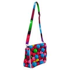 Bubble Gum Shoulder Bag With Back Zipper by artworkshop
