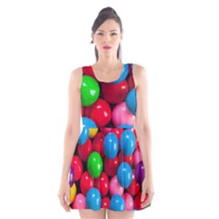 Bubble Gum Scoop Neck Skater Dress by artworkshop