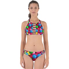 Bubble Gum Perfectly Cut Out Bikini Set by artworkshop