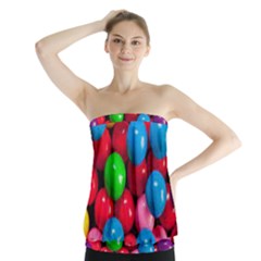 Bubble Gum Strapless Top by artworkshop