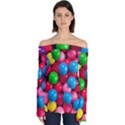 Bubble Gum Off Shoulder Long Sleeve Top View1