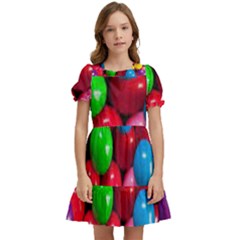 Bubble Gum Kids  Puff Sleeved Dress by artworkshop