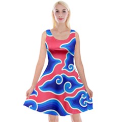Batik Megamendung Reversible Velvet Sleeveless Dress by artworkshop