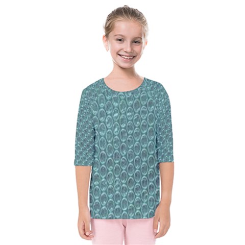 Bubble Wrap Kids  Quarter Sleeve Raglan Tee by artworkshop