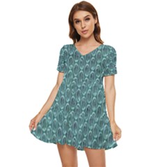 Bubble Wrap Tiered Short Sleeve Babydoll Dress by artworkshop