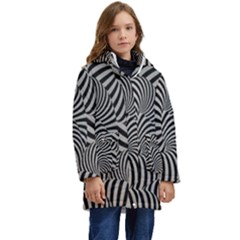 Pattern Kid s Hooded Longline Puffer Jacket by artworkshop