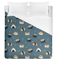 Sushi Pattern Duvet Cover (queen Size) by Jancukart