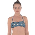 Sushi Pattern Halter Bandeau Bikini Top View1