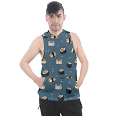 Sushi Pattern Men s Sleeveless Hoodie by Jancukart