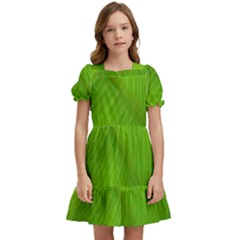 Banana Leaf Kids  Puff Sleeved Dress by artworkshop