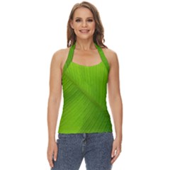 Banana Leaf Basic Halter Top by artworkshop