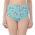 Unicorn Patterns Classic High-Waist Bikini Bottoms View1