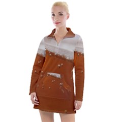 Bubble Beer Women s Long Sleeve Casual Dress by artworkshop