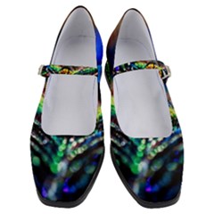 Peacock Feather Drop Women s Mary Jane Shoes by artworkshop