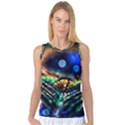 Peacock Feather Drop Women s Basketball Tank Top View1