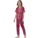 Abstract pattern geometric backgrounds  Kids  Satin Short Sleeve Pajamas Set View1