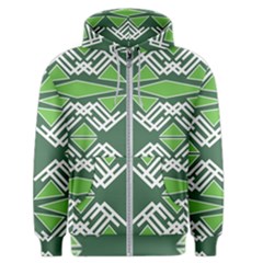 Abstract Pattern Geometric Backgrounds  Men s Zipper Hoodie by Eskimos