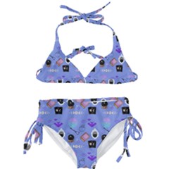 Pale Blue Goth Kids  Classic Bikini Set by NerdySparkleGoth