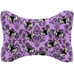 Purple Bats Seat Head Rest Cushion by NerdySparkleGoth