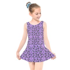 Purple Bats Kids  Skater Dress Swimsuit by NerdySparkleGoth