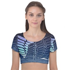 Attack On Titan Scouting Legion Velvet Short Sleeve Crop Top  by artworkshop