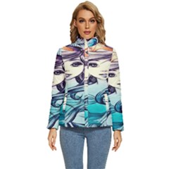 Beautifull Ariel Little Mermaid  Painting Women s Puffer Bubble Jacket Coat by artworkshop