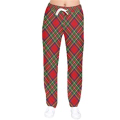 Royal Stewart Tartan Women Velvet Drawstring Pants by sifis