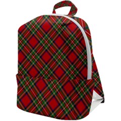 Royal Stewart Tartan Zip Up Backpack by sifis