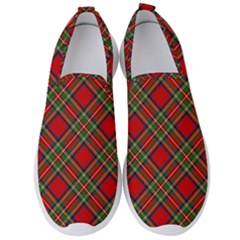 Royal Stewart Tartan Men s Slip On Sneakers by sifis