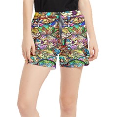 Character Disney Stained Women s Runner Shorts by artworkshop