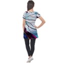 Anna Disney Frozen Stained Glass Puff Sleeve Tunic Top View2